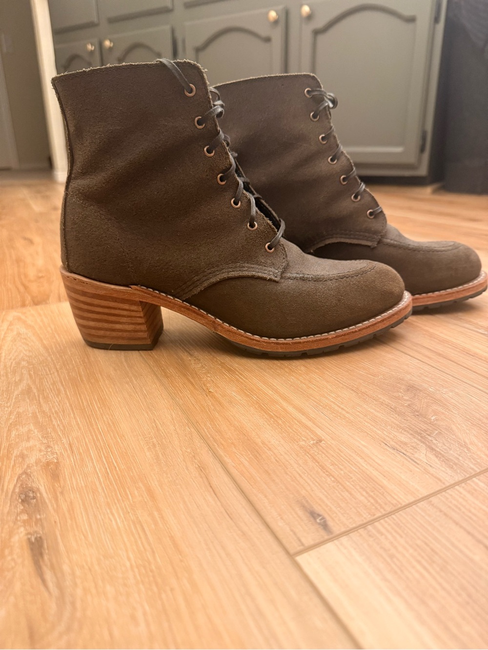 Red Wing Shoes - Clara Heritage Boot 3408 in Pewter Acampo RETIRED COLOR